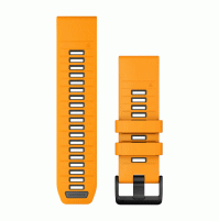 QuickFit 26 Watch Bands - Spark Orange/Graphite Silicone - 26 mm - 010-13393-01 - Garmin